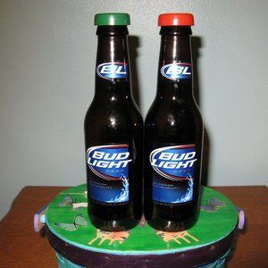 Bub Light 7oz Salt & Pepper Shakers Glass Bottles